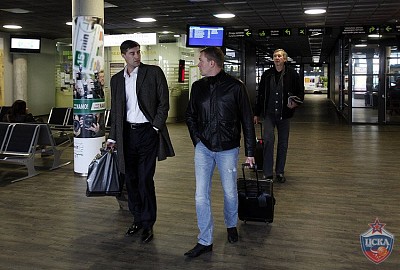 Игорь Куделин, Андрей Ватутин и Сергей Тараканов (фото М. Сербин, cskabasket.com)