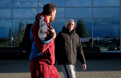 Никола Милутинов и Деян Давидовац (фото: М. Сербин, cskabasket.com)