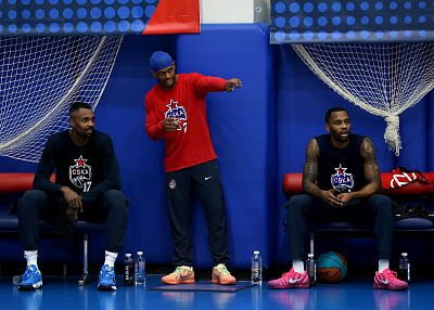 Ливио Жан-Шарль, Каспер Уэйр и Антониус Кливленд (фото: М. Сербин, cskabasket.com)