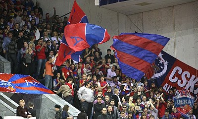 Болельщики ЦСКА (фото Н. Малахов, cskabasket.com)