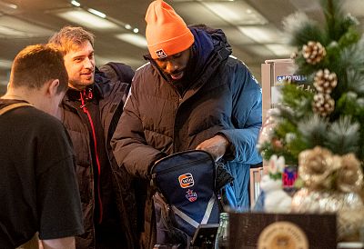 Александр Ганькевич и Тони Джекири (фото: М. Сербин, cskabasket.com)