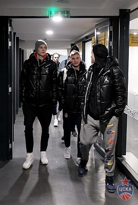 Daniil Kochergin, Ivan Ukhov and Mikhail Kulagin (photo: M. Serbin, cskabasket.com)