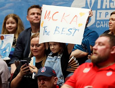 Болельщики ЦСКА (фото: М. Сербин, cskabasket.com)