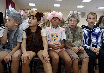Дети школы-интерната №8 (фото М. Сербин)
