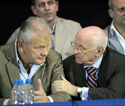 Dusan Ivkovic and Alexander Gomelsky (photo T.Makeeva)