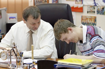 Sergey Kushchenko and Vasily Zavoruev (photo cskabasket.com)