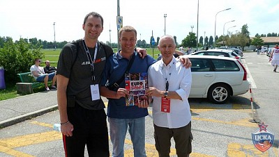 Артурас Карнишовас, Андрей Ватутин и Клаудио Криппа  (фото cskabasket.com)