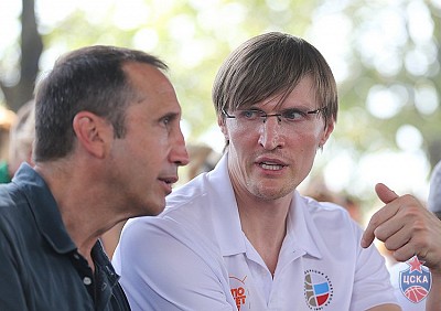 Дэвид Блатт и Андрей Кириленко (фото: М. Сербин, cskabasket.com)