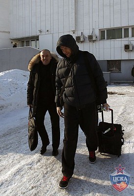 Юрий Юрков и Рамунас Шишкаускас (фото М. Сербин, cskabasket.com)