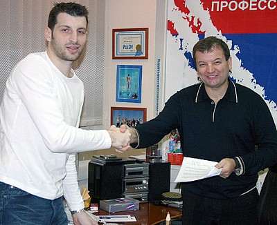 Papaloukas and Kushchenko (photo cskabasket.com)