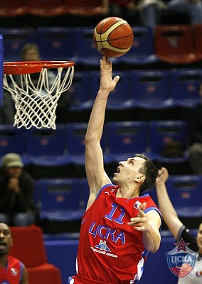 Zakhar Pashutin became the game best scorer (photo M. Serbin, cskabasket.com)