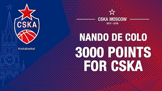 Нандо де Коло набрал 3000 очков за ЦСКА 