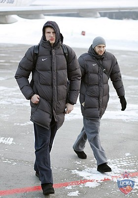 Andrey Vorontsevich and Evgeniy Voronov (photo M. Serbin, cskabasket.com)
