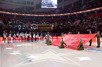 Акция "Бессмертный полк" (фото: М. Сербин, cskabasket.com)