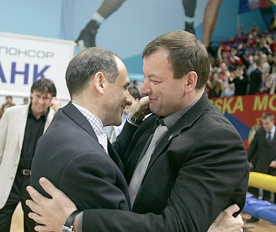 Sergey Kushchenko and Ettore Messina (photo M. Serbin)