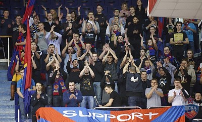CSKA fans  (photo: T. Makeeva, cskabasket.com)