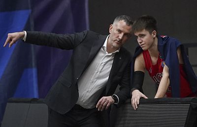 Александр Гусев и Максим Лагутин (фото: Т. Макеева, cskabasket.com)