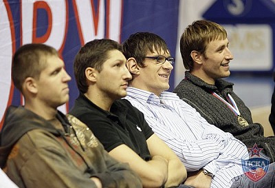 Viktor Khryapa, Nikita Kurbanov, Boban Marjanovic and Matjaz Smodis (photo M. Serbin, cskabasket.com)