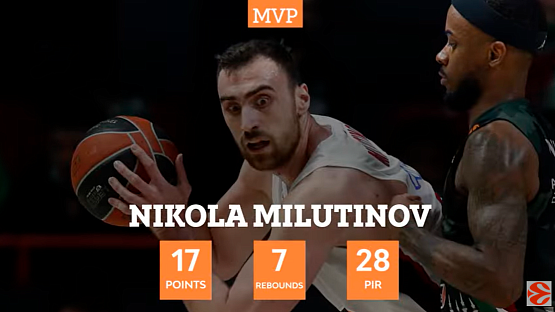 Euroleague Round 23 MVP: Nikola Milutinov!