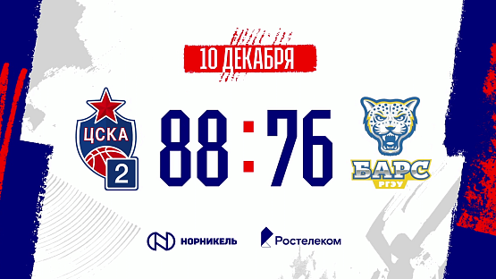 #Молодёжка. ЦСКА-2 - БАРС-РГЭУ