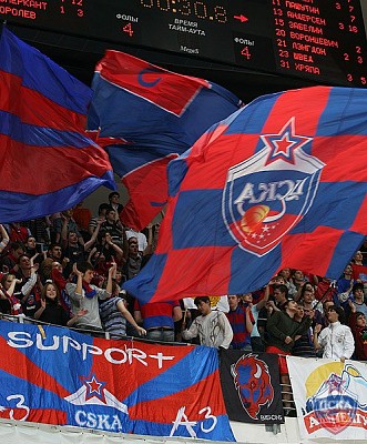 CSKA fans (photo N. Malakhov, cskabasket.com)