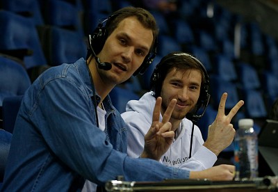 Anatoly Kashirov and Aleksandr Shashkov (photo: M. Serbin, cskabasket.com)
