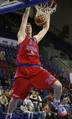 Andrey Vorontsevich became the game best scorer (photo T. Makeeva, cskabasket.com)