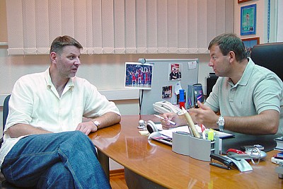 Валерий Тихоненко и Сергей Кущенко (фото cskabasket.com)