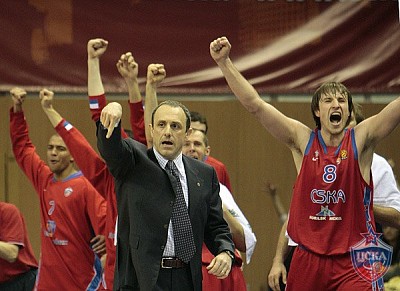 Ettore Messina and CSKA  (photo T. Makeeva, cskabasket.com)