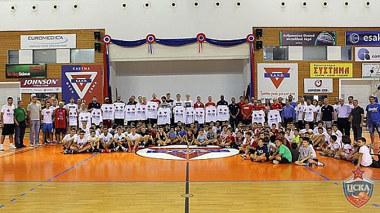 Игроки ЦСКА посетили баскетбольный музей в Салониках