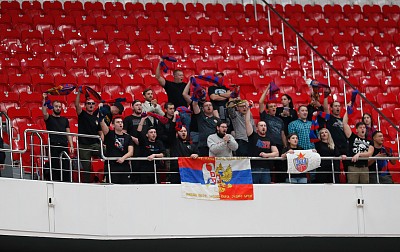 Болельщики ЦСКА (фото: М. Сербин, cskabasket.com)