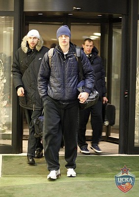 Андрей Воронцевич, Дмитрий Соколов и Рамунас Шишкаускас (фото М. Сербин, cskabasket.com)