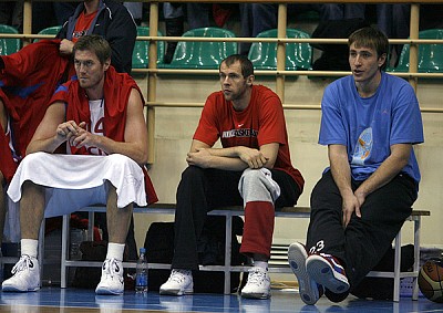 Алексей Саврасенко, Рамунас Шишкаускас и Матьяж Смодиш (фото М. Сербин)