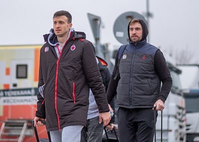 Алекса Аврамович и Александр Ганькевич (фото: М. Сербин, cskabasket.com)