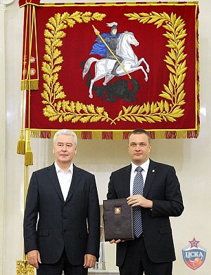 Сергей Собянин и Андрей Ватутин (фото К. Иванов/sovsport.ru)