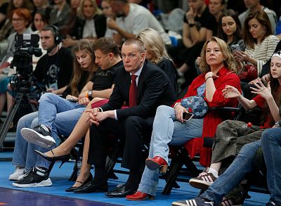 Андрей Ватутин и Наталия Фураева (фото: М. Сербин, cskabasket.com)