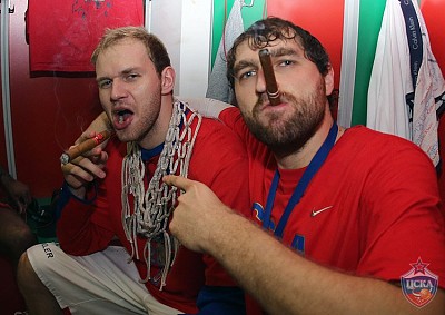 Антон Понкрашов и Дмитрий Соколов (фото М. Сербин, cskabasket.com)