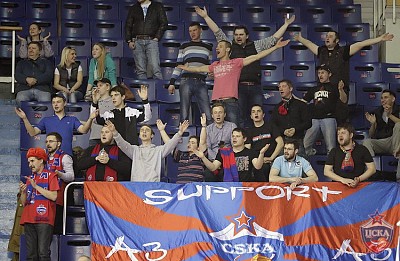 CSKA fans (photo: T. Makeeva, cskabasket.com)