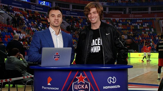#CSKABasketShow: Андрей Рублёв, Никита Загдай, Софья Тартакова