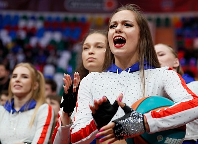 Группа поддержки ЦСКА (фото: М. Сербин, cskabasket.com)