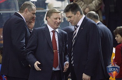 Sergey Ivanov and Eugeny Pashutin (photo M. Serbin, cskabasket.com)
