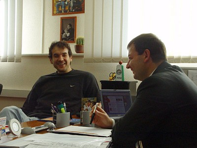Dragan Tarlac and Sergey Kushenko (photo cskabasket.com)