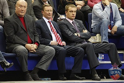 Sergey Chernov, Sergey Ivanov and Andrey Vatutin  (photo M. Serbin, cskabasket.com)