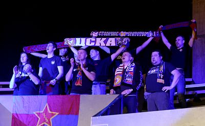 Болельщики ЦСКА (фото: М. Сербин, cskabasket.com)