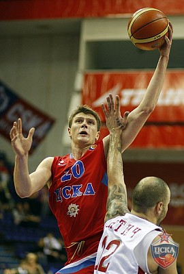 Andrey Vorontsevich became the game best scorer (photo M. Serbin, cskabasket.com)
