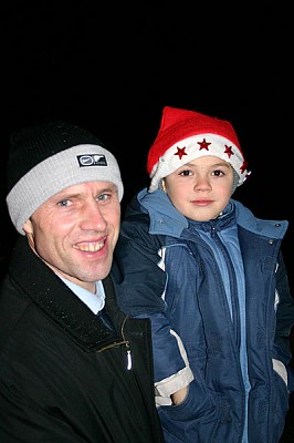 Павел Гооге с сыном (фото cskabasket.com)