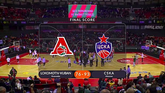 Lokomotiv-Kuban vs CSKA Highlights Nov 11, 2018