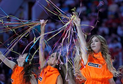 Группа поддержки ЦСКА (фото: М. Сербин, cskabasket.com)