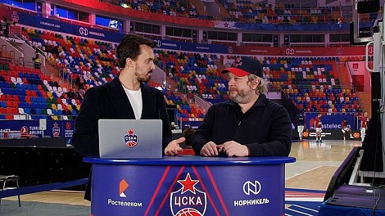 #CskaBasketShow: Александр Домогаров и Алексей Андронов
