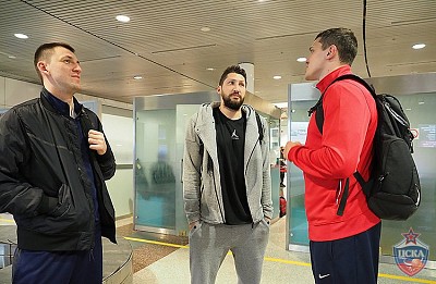 Vitaly Fridzon, Nikita Kurbanov and Semen Antonov (photo: M. Serbin, cskabasket.com)